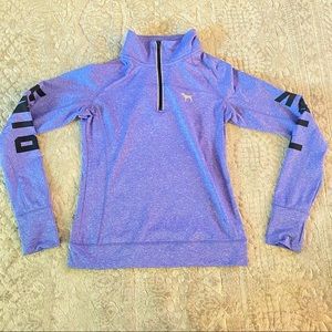 NWOT PINK Quarter-zip sweatshirt